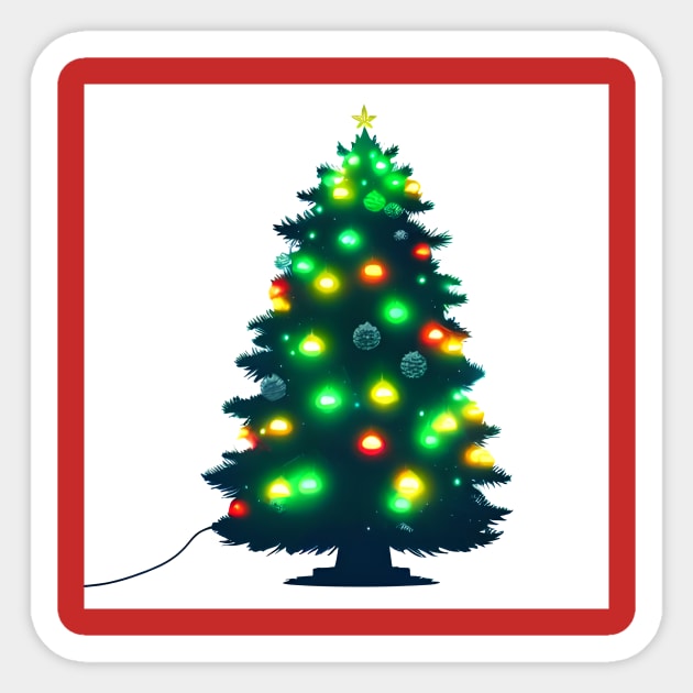 Christmas tree Sticker by Grafititee